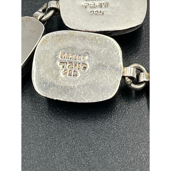 Vintage Mexico Sterling Silver Taxco Jasper Stone Dangle Earrings TZ-17
23.4g - Picture 9 of 12